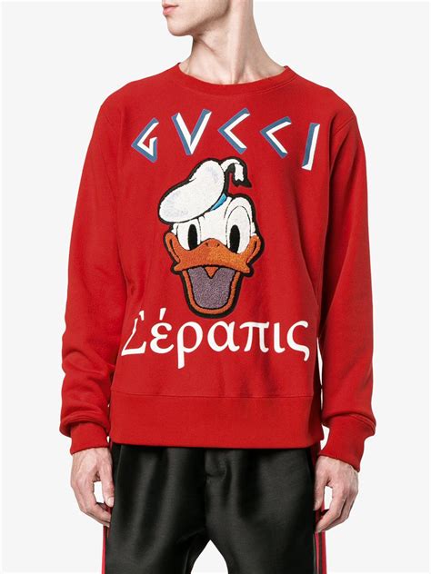 gucci donald duck sweatshirt|Gucci jacket duck.